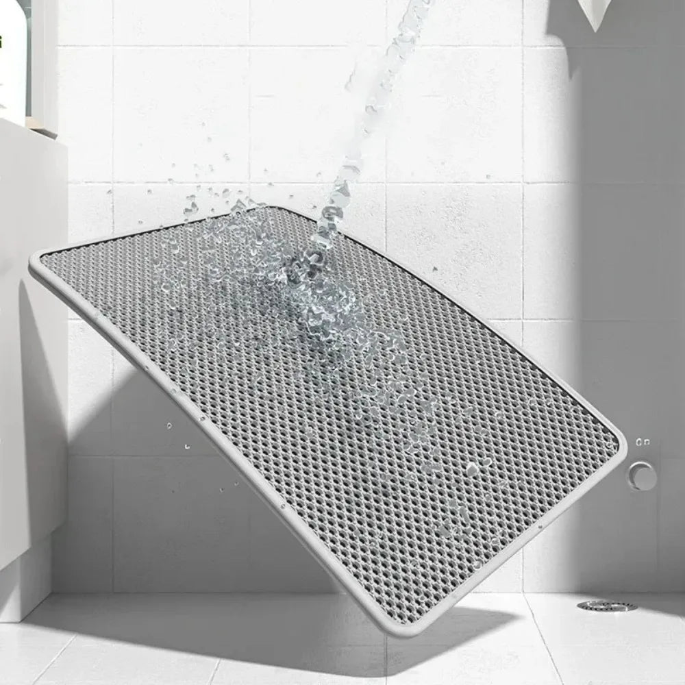 Cat Litter Mat With Gift Double Layer Waterproof Pet Litter Box Mat Non-slip Sand Cat Pad Washable Bed Mat Clean Pad Products