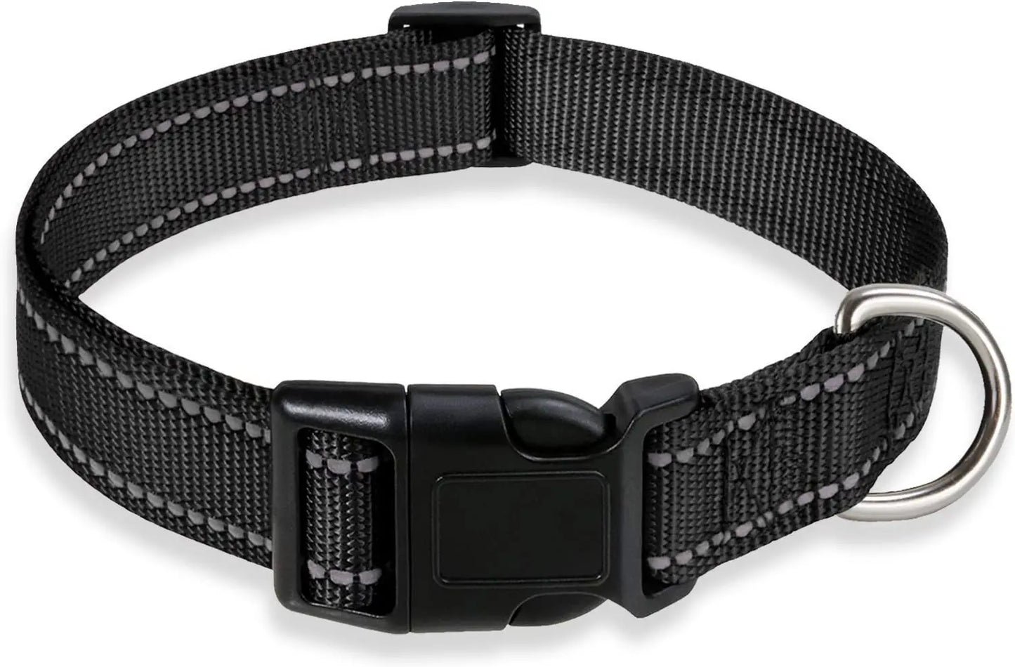Reflective Pet Collar Adjustable Nylon Collar For Dogs Cats Anti Slip Anti Choke Pet Walking Collar Durable Pet Accessories