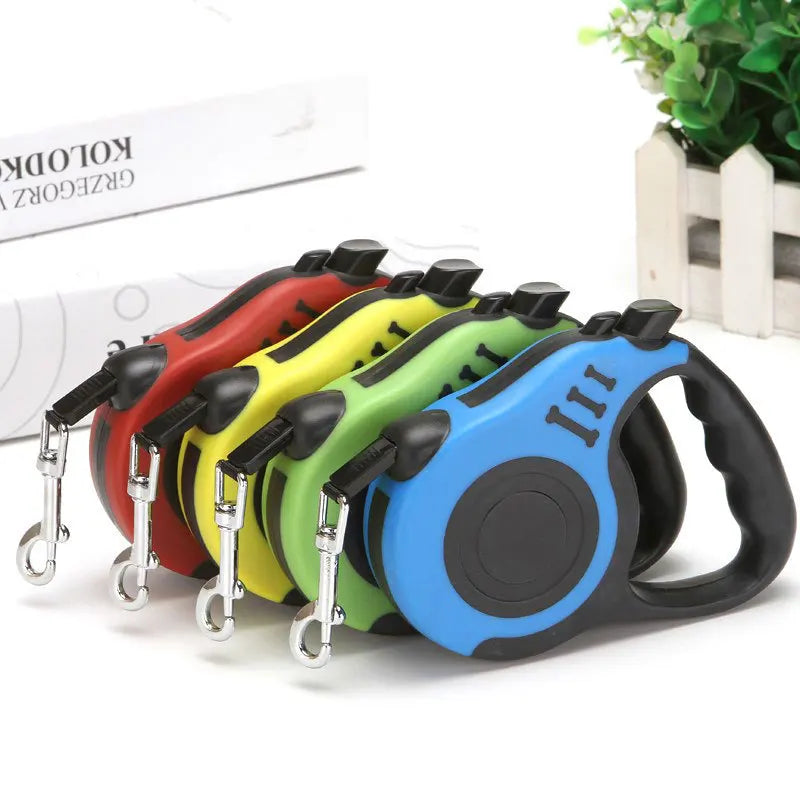 3m 5m Dog Leash Strong Nylon Puppy Lead For Small Medium Large Dogs Cats Automatic Retractable Durable Yorkshire Pet Supplies