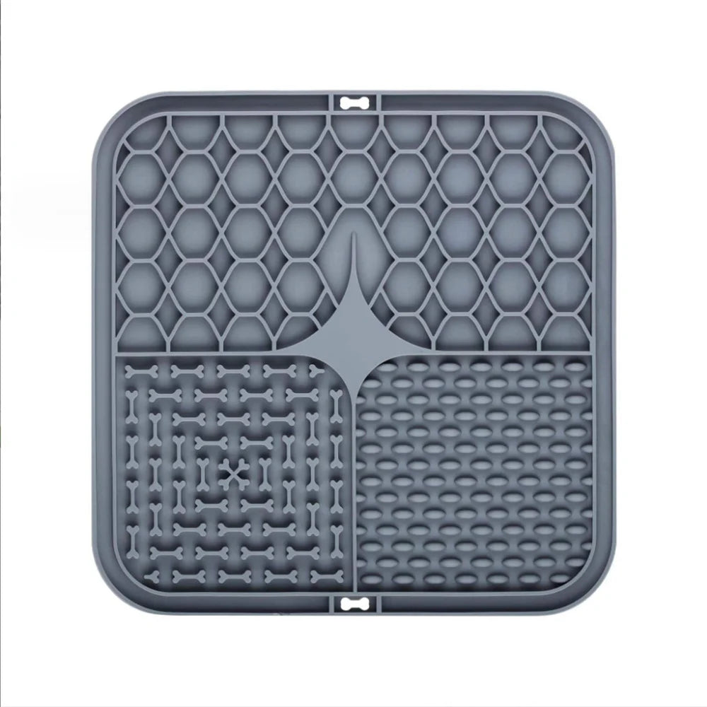 Pet Lick Silicone Mat Dogs Pet Slow Food Plate for Dog Bathing Distraction Silicone Dog Sucker Food Training Dog Feeder Supplies