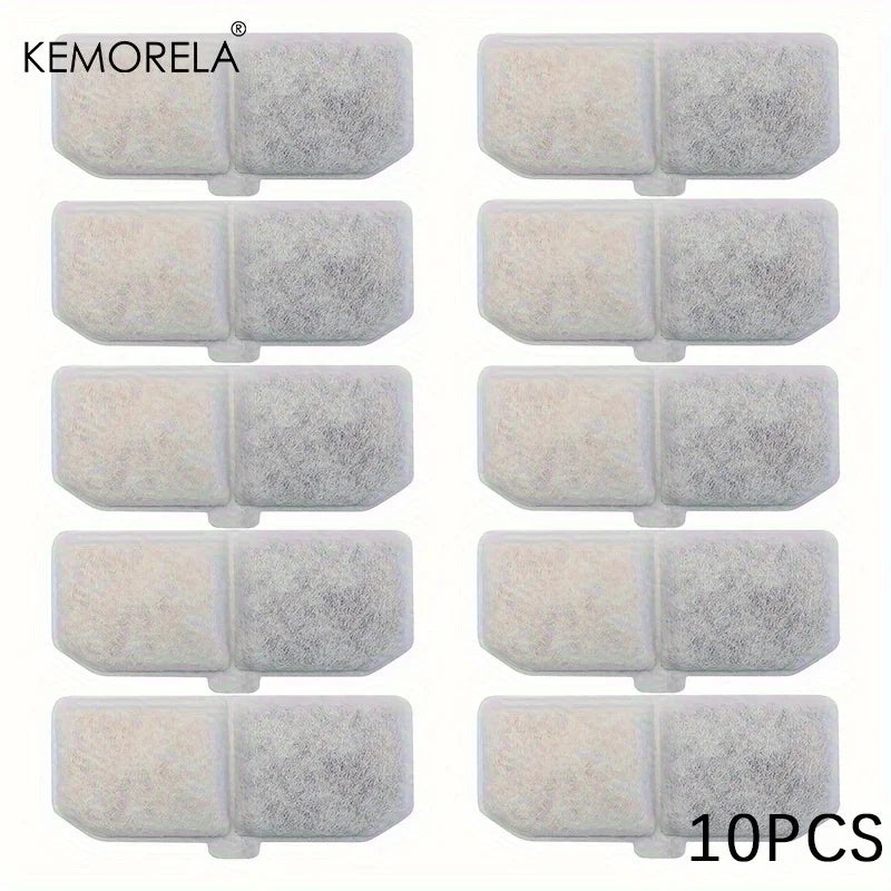 Replacement Filters Cat Water Fountain Filters Element for Stainless Steel Cat Water Fountain Activated Carbon Sponges Filters