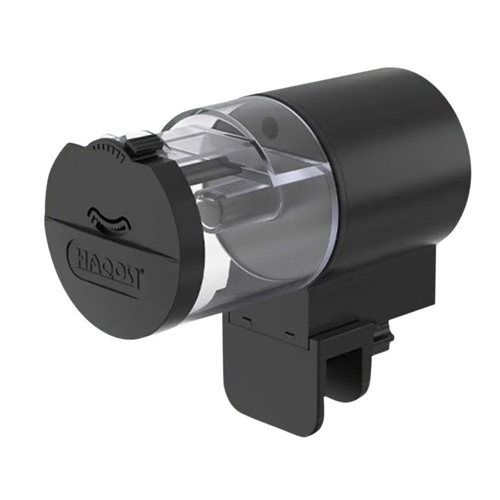 Automatic Fish Feeder 100ML Capacity Battery Operated Programmable Timer for Aquarium Fish Tank Easy to Set Up Vacation Use
