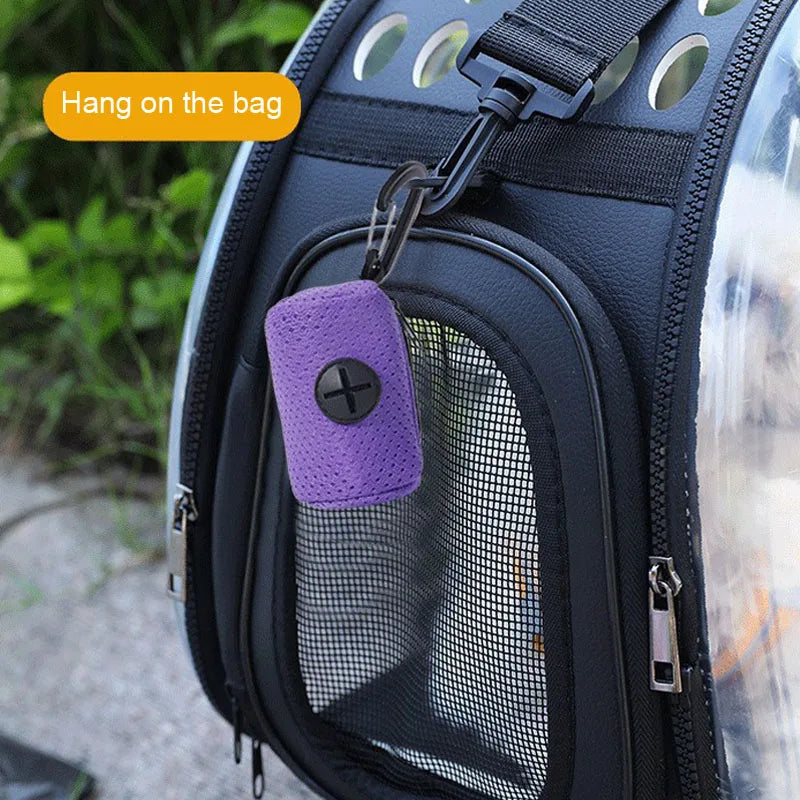Dog Poop Bag Dispenser Hangingable Dog Poop Bag Holder Poo Bags Dispenser for Dogs Walking Garbage Bags Dispensers Pet Supplies