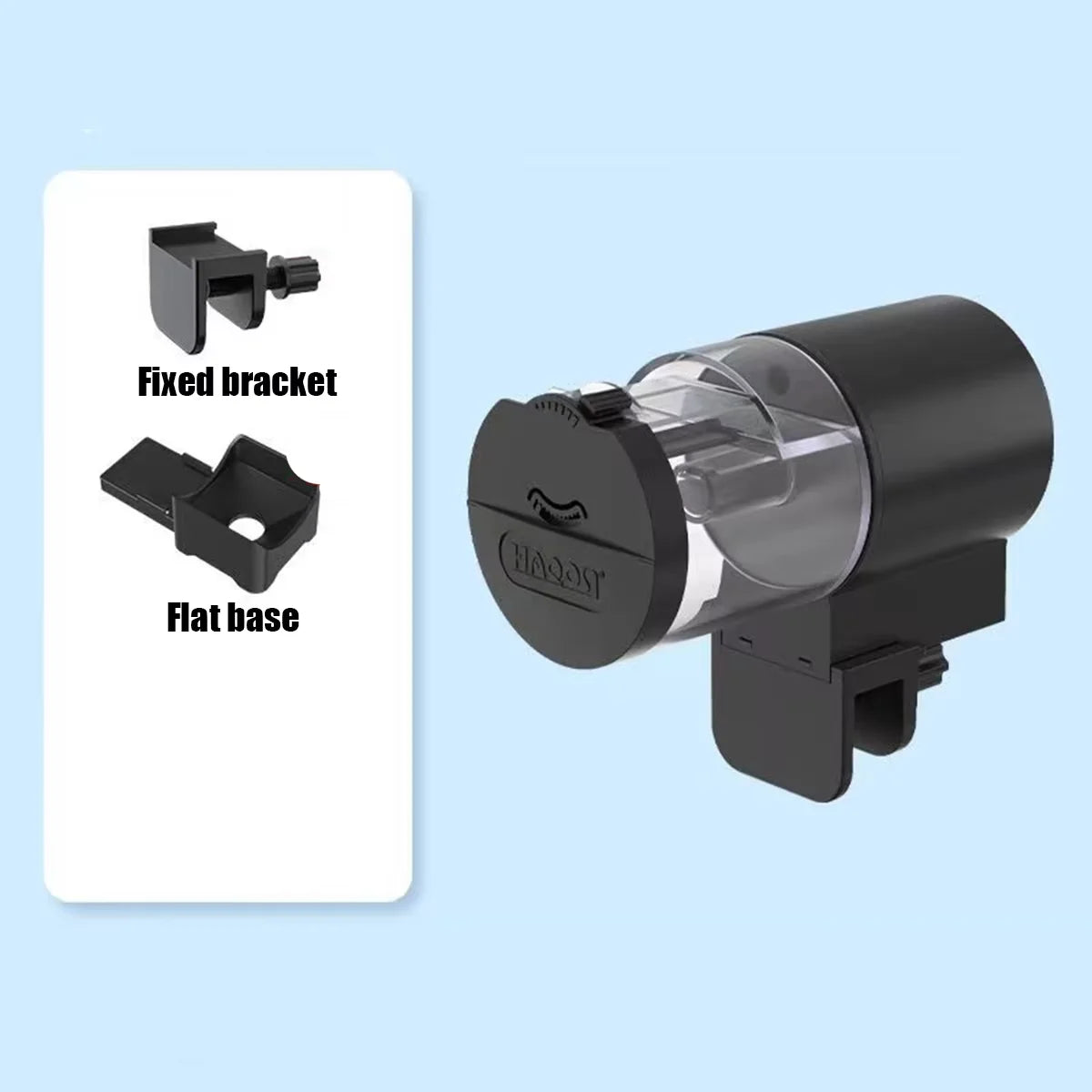 Automatic Fish Feeder 100ML Capacity Battery Operated Programmable Timer for Aquarium Fish Tank Easy to Set Up Vacation Use