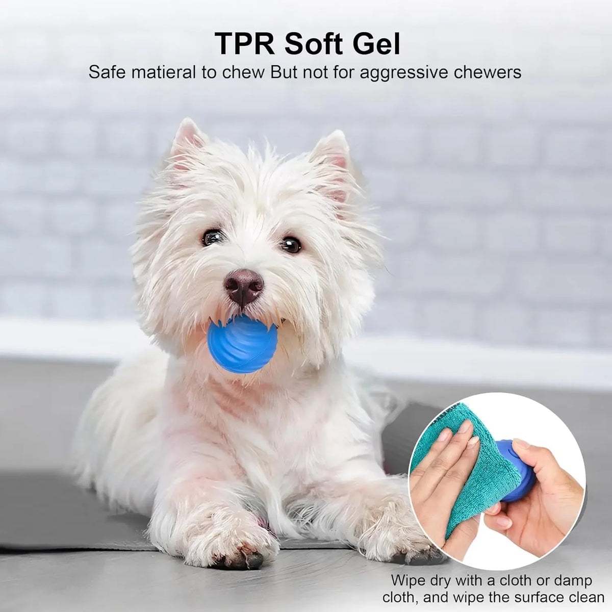 1pcs Dog Toys Intelligent Gravity Jump Ball Rechargeable Bite-Resistant Rolling Ball Cat And Dog Chase Interactive Pet Toys