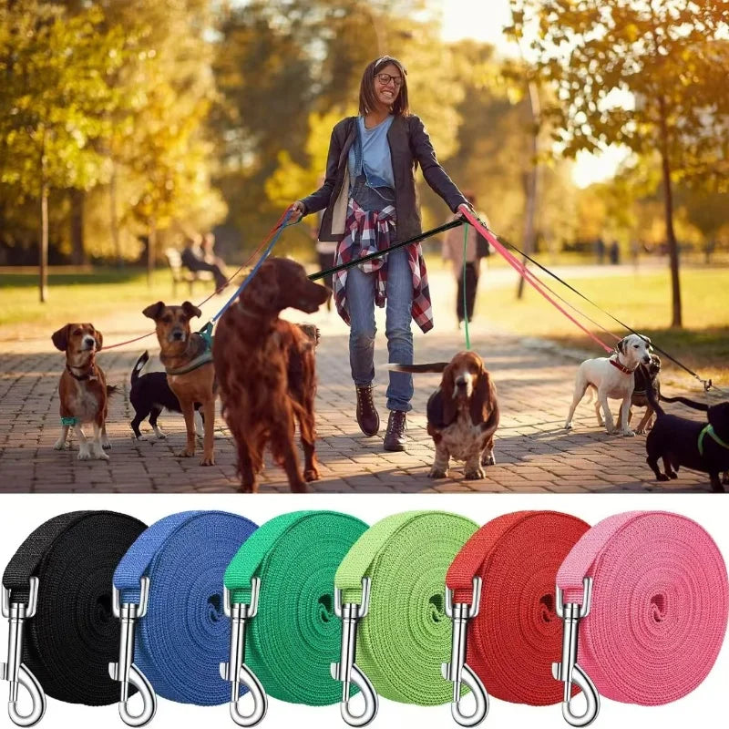 Pet Dog Training Leash Walking Belt Long Lanyard Dog Walking Protection Rope Suitable For Small And Large Dogs 1.5/3/5/6M Leash