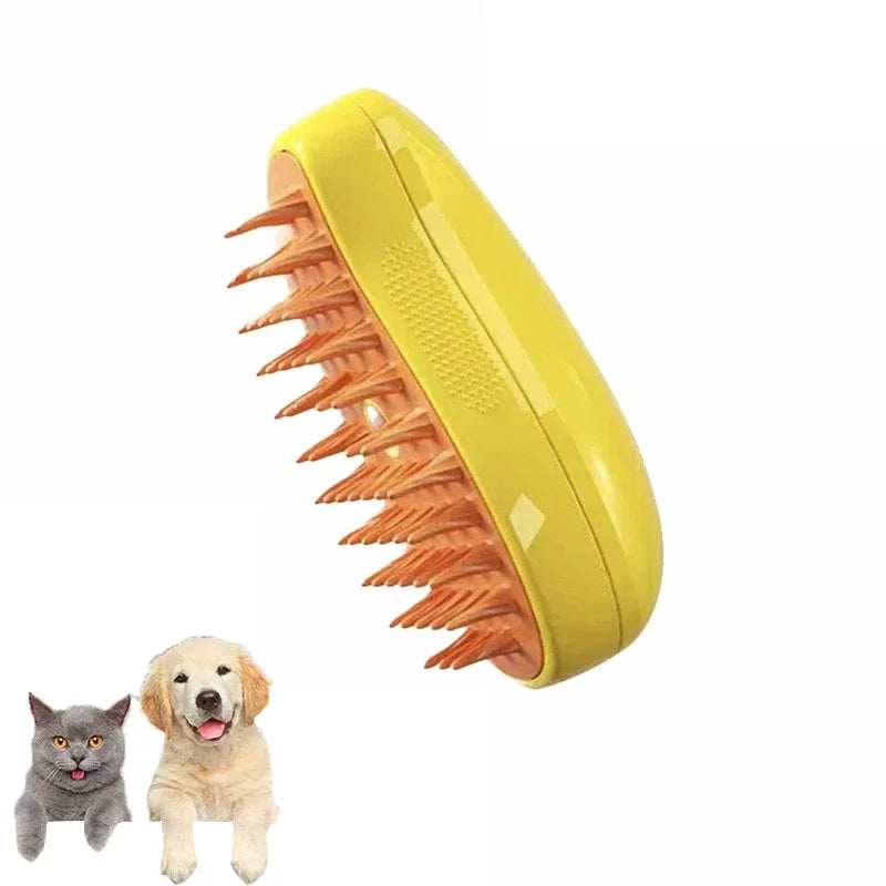 Steam Brush for Cats Soft Electric Water Jet Pet Comb Silicone Hair Remover Dog Brush Pet Grooming Supplies Products Home