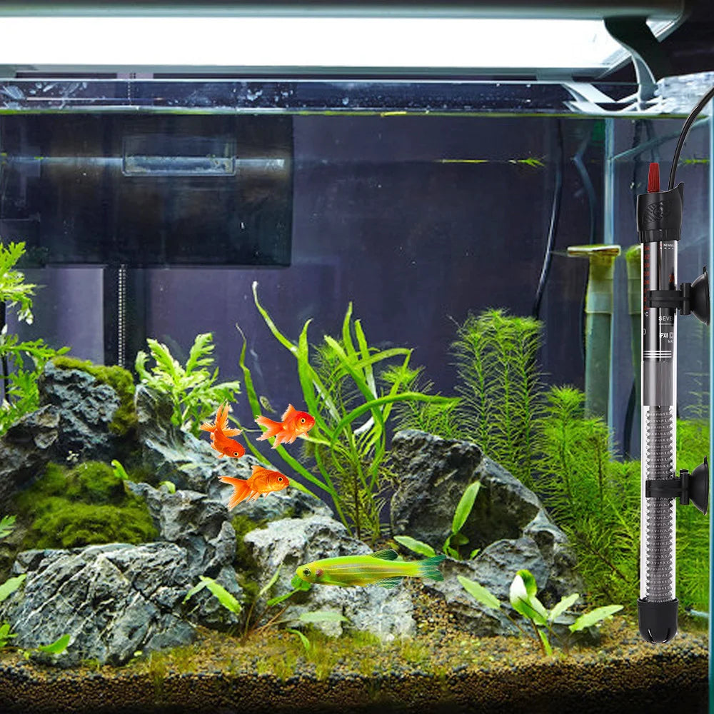 Adjustable Submersible Heating Rod Adjustable Thermostat Aquarium Heating Rod Temperature Precise Control -Efficiency