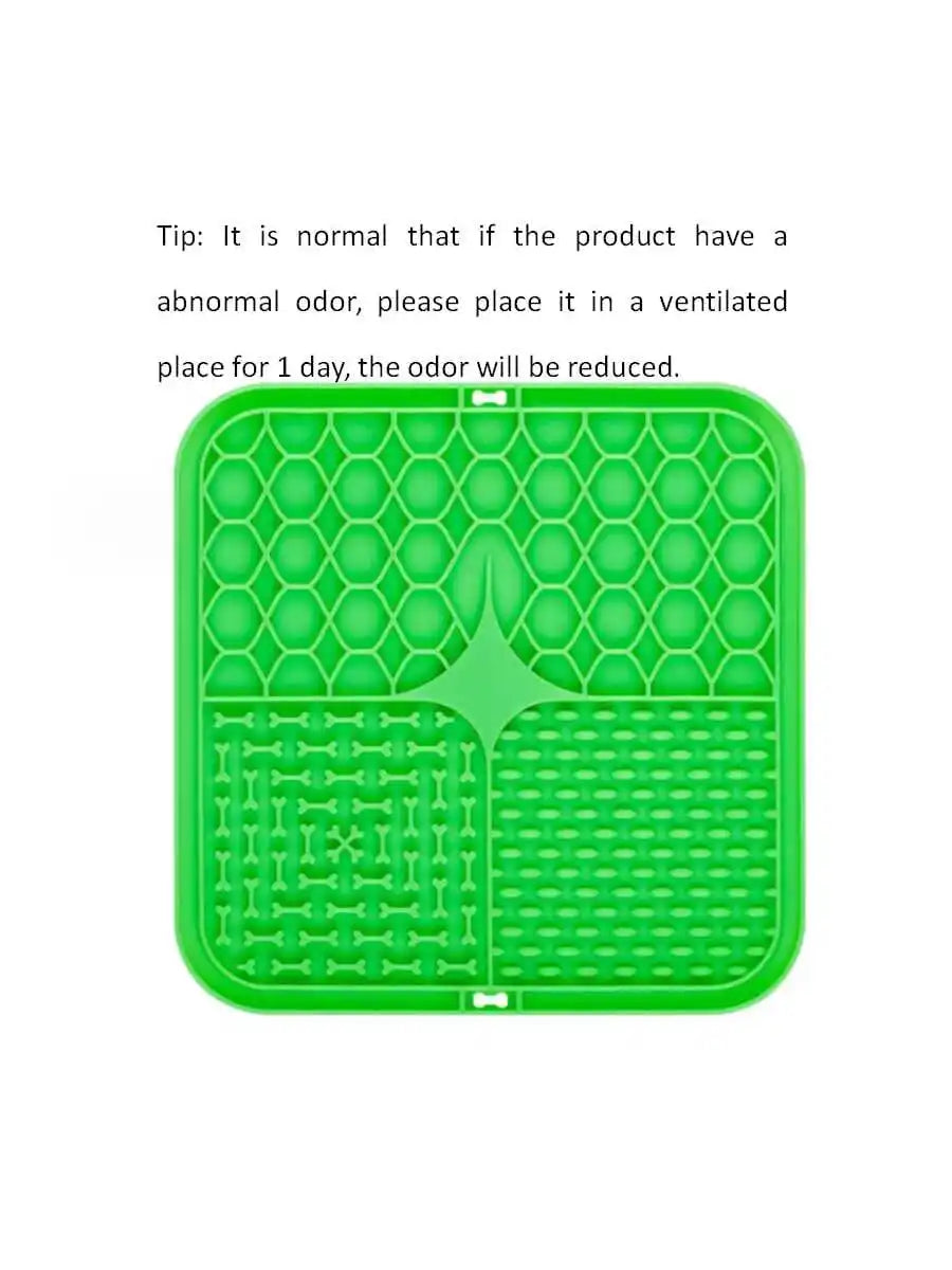 Pet Lick Silicone Mat Dogs Pet Slow Food Plate for Dog Bathing Distraction Silicone Dog Sucker Food Training Dog Feeder Supplies