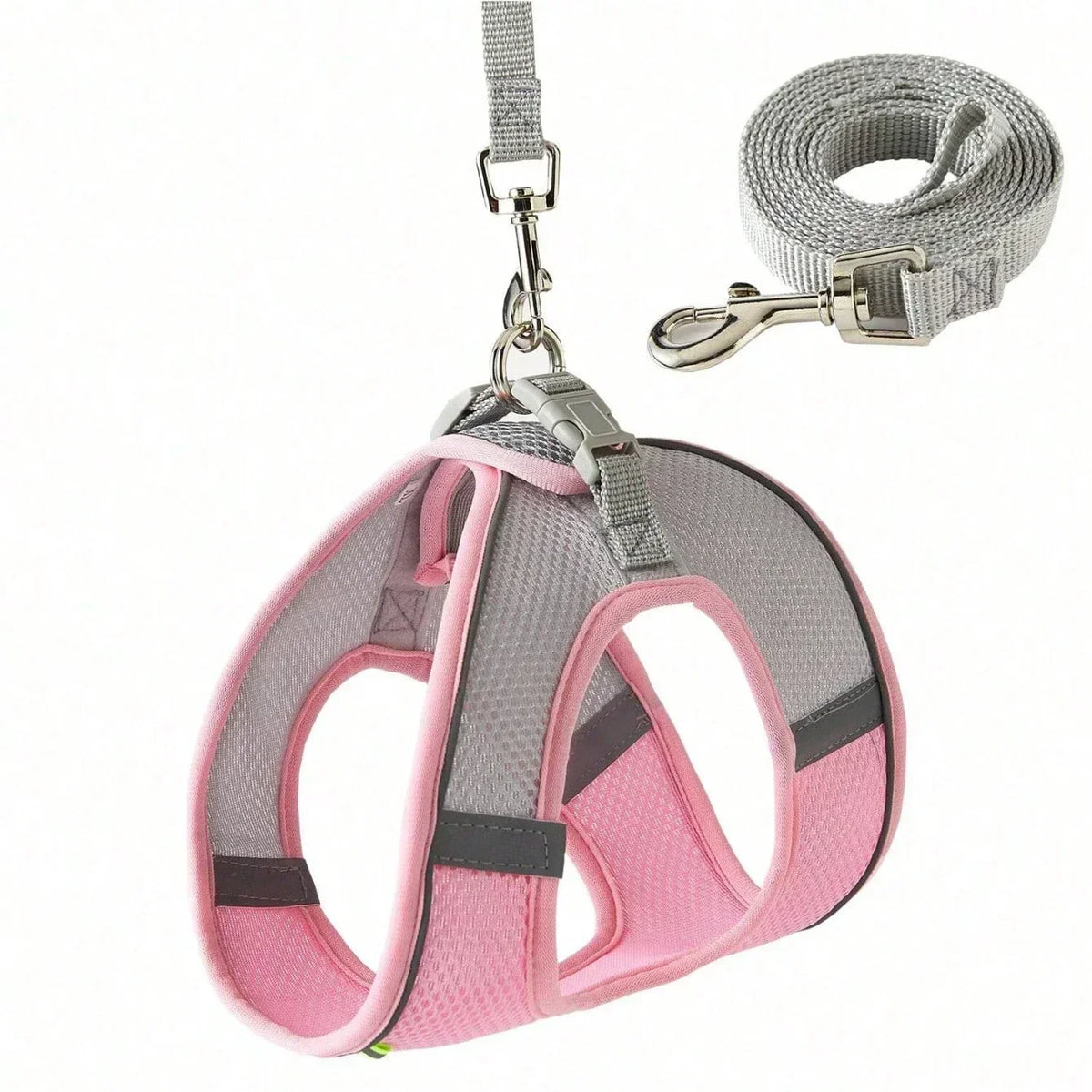 Cat Dog Harness Vest Chest Rope Set Reflective Breathable Adjustable Pet Harness for Small Medium Dogs Outdoor Walking