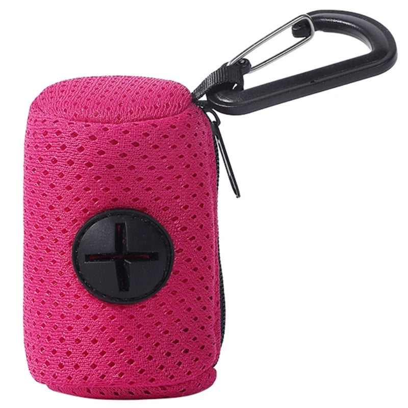 Dog Poop Bag Dispenser Hangingable Dog Poop Bag Holder Poo Bags Dispenser for Dogs Walking Garbage Bags Dispensers Pet Supplies