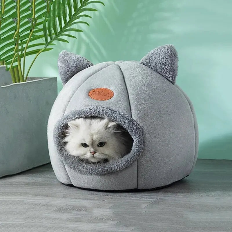 New Deep Sleep Comfort In Winter Cat Bed Iittle Mat Basket Small Dog House Products Pets Tent Cozy Cave Nest Indoor Cama Gato
