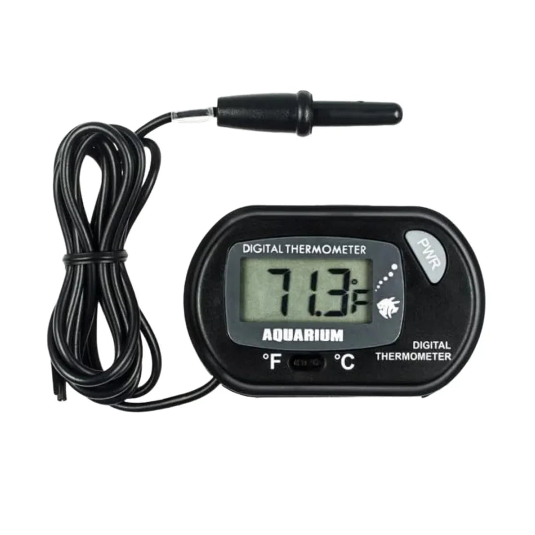 2/4pcs Fish Tank Thermometer with Suction Cup Temperature Sensor LCD Digital Aquarium Water Temp Detector Aquatic Tool