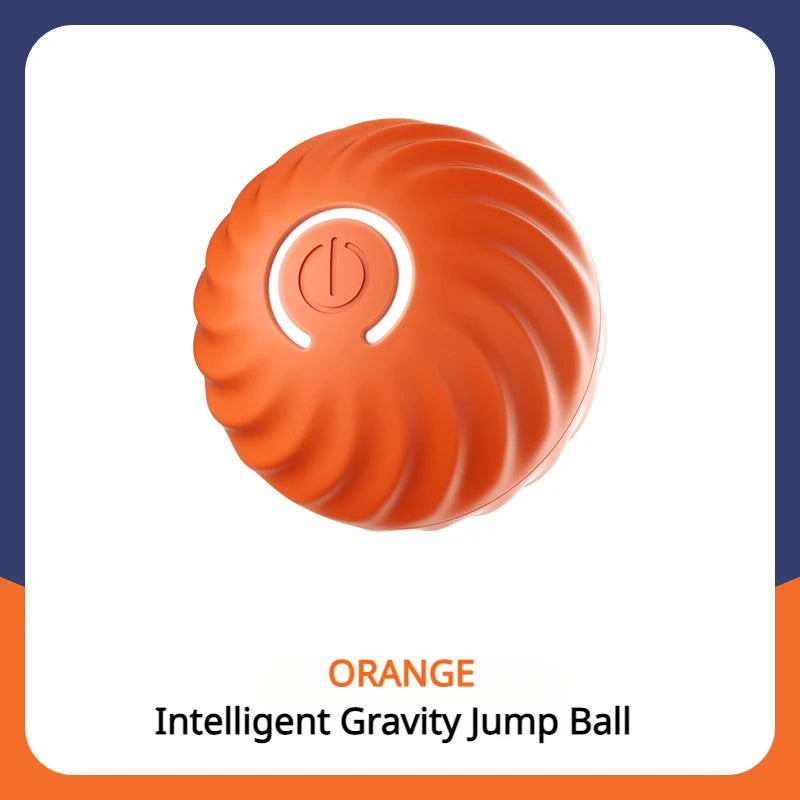 1pcs Dog Toys Intelligent Gravity Jump Ball Rechargeable Bite-Resistant Rolling Ball Cat And Dog Chase Interactive Pet Toys