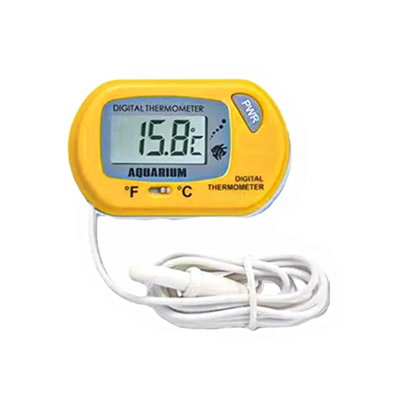 2/4pcs Fish Tank Thermometer with Suction Cup Temperature Sensor LCD Digital Aquarium Water Temp Detector Aquatic Tool