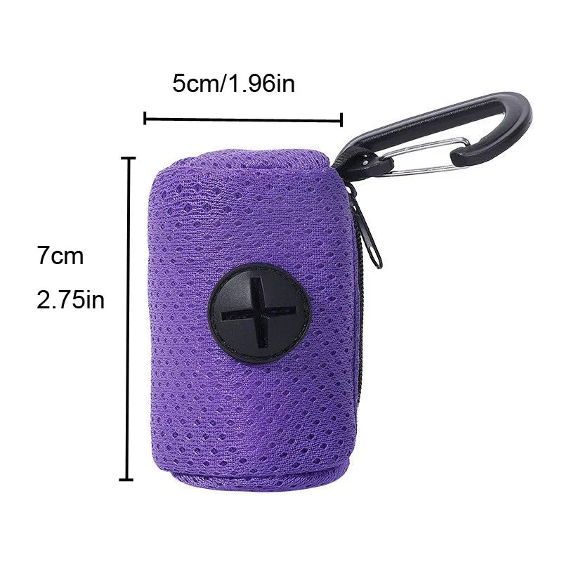 Dog Poop Bag Dispenser Hangingable Dog Poop Bag Holder Poo Bags Dispenser for Dogs Walking Garbage Bags Dispensers Pet Supplies
