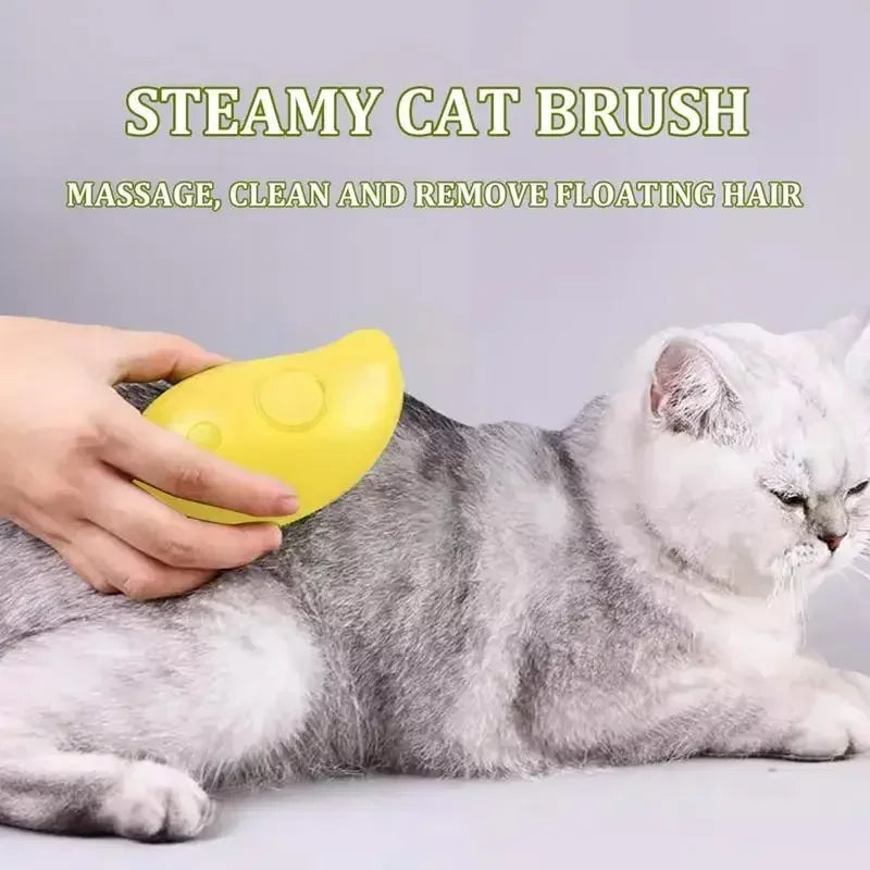 Steam Brush for Cats Soft Electric Water Jet Pet Comb Silicone Hair Remover Dog Brush Pet Grooming Supplies Products Home