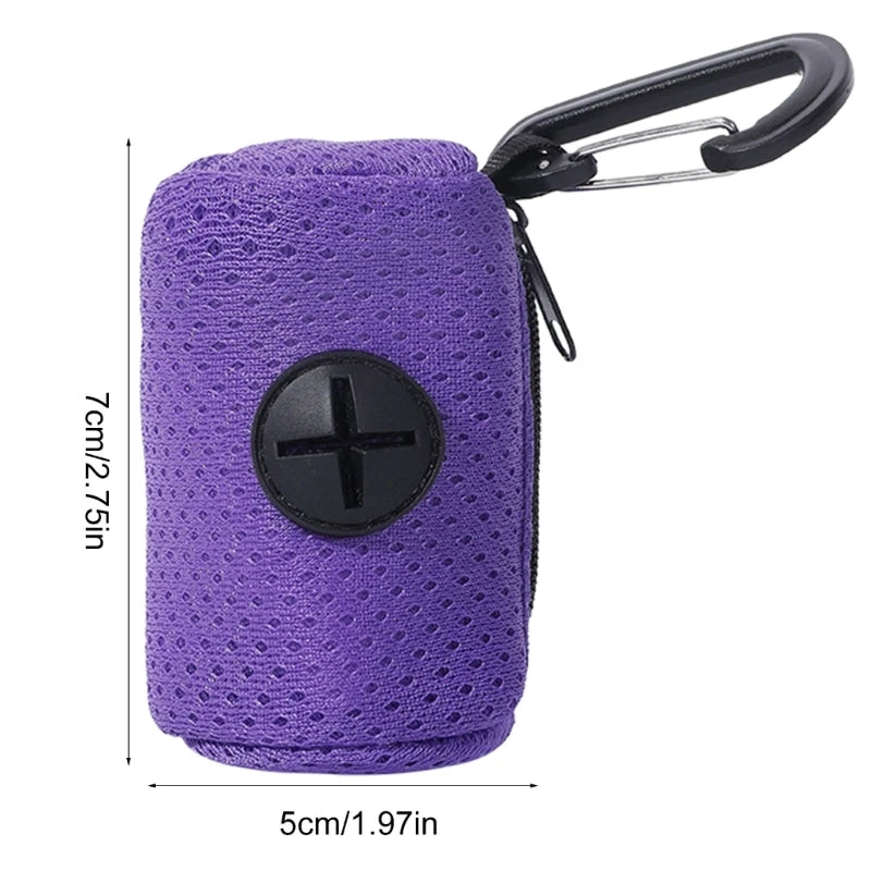 Dog Poop Bag Dispenser Hangingable Dog Poop Bag Holder Poo Bags Dispenser for Dogs Walking Garbage Bags Dispensers Pet Supplies