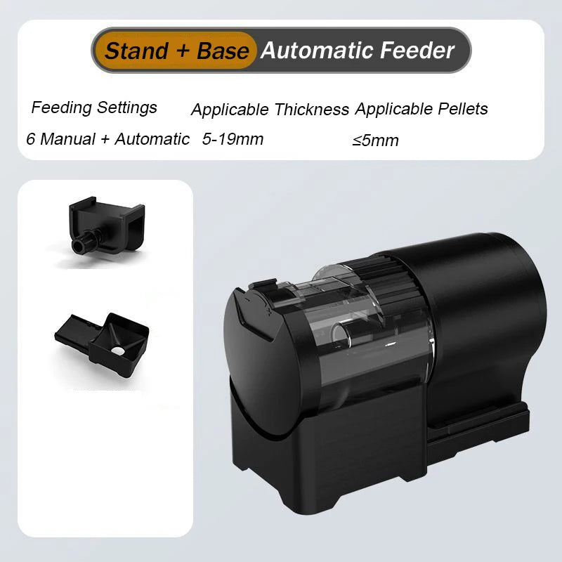 Automatic Fish Feeder 100ML Capacity Battery Operated Programmable Timer for Aquarium Fish Tank Easy to Set Up Vacation Use