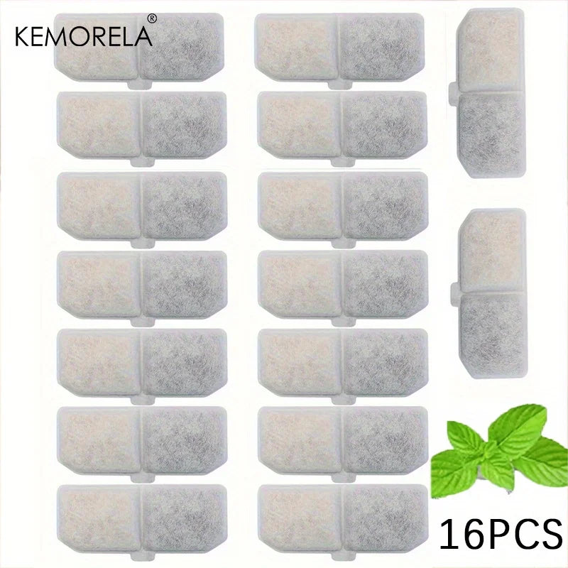 Replacement Filters Cat Water Fountain Filters Element for Stainless Steel Cat Water Fountain Activated Carbon Sponges Filters