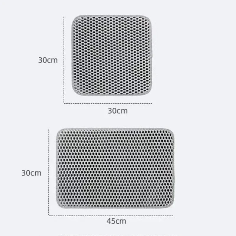 Cat Litter Mat With Gift Double Layer Waterproof Pet Litter Box Mat Non-slip Sand Cat Pad Washable Bed Mat Clean Pad Products