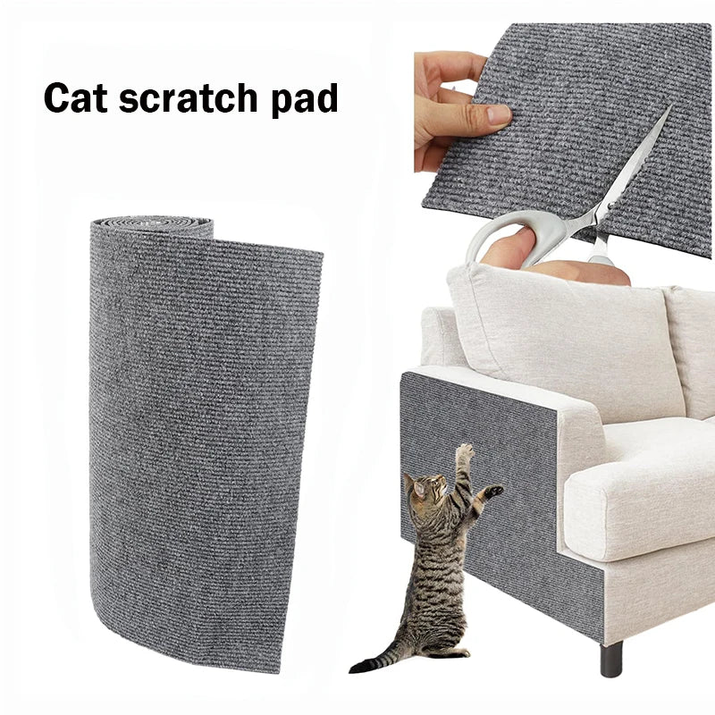 Anti Cat Scratch Sofa Cat Crawling Mat Sofa Protection Grinding Climbing Frame Self-adhesive Carpet Cats Scratch Board Cat Toys
