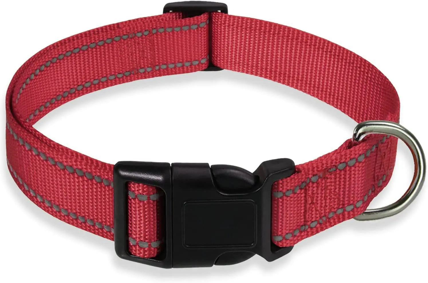 Reflective Pet Collar Adjustable Nylon Collar For Dogs Cats Anti Slip Anti Choke Pet Walking Collar Durable Pet Accessories