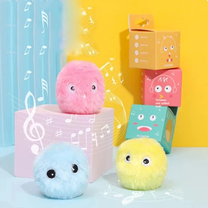 1/3Pcs Interactive Ball Smart Cat Dog Toys Plush Electric Catnip Training Toy Kitten Touch Sounding Pet Product Squeak Toy Ball