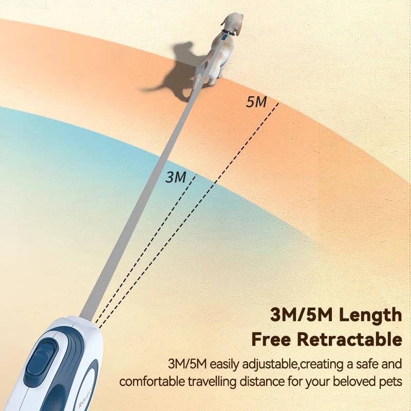 Booteely Automatic Retractable Dog Leash Extendable Rope For Outdoor Travel Walking Hiking Small Dogs Traction Rope Cat Lead