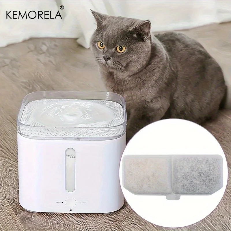 Replacement Filters Cat Water Fountain Filters Element for Stainless Steel Cat Water Fountain Activated Carbon Sponges Filters