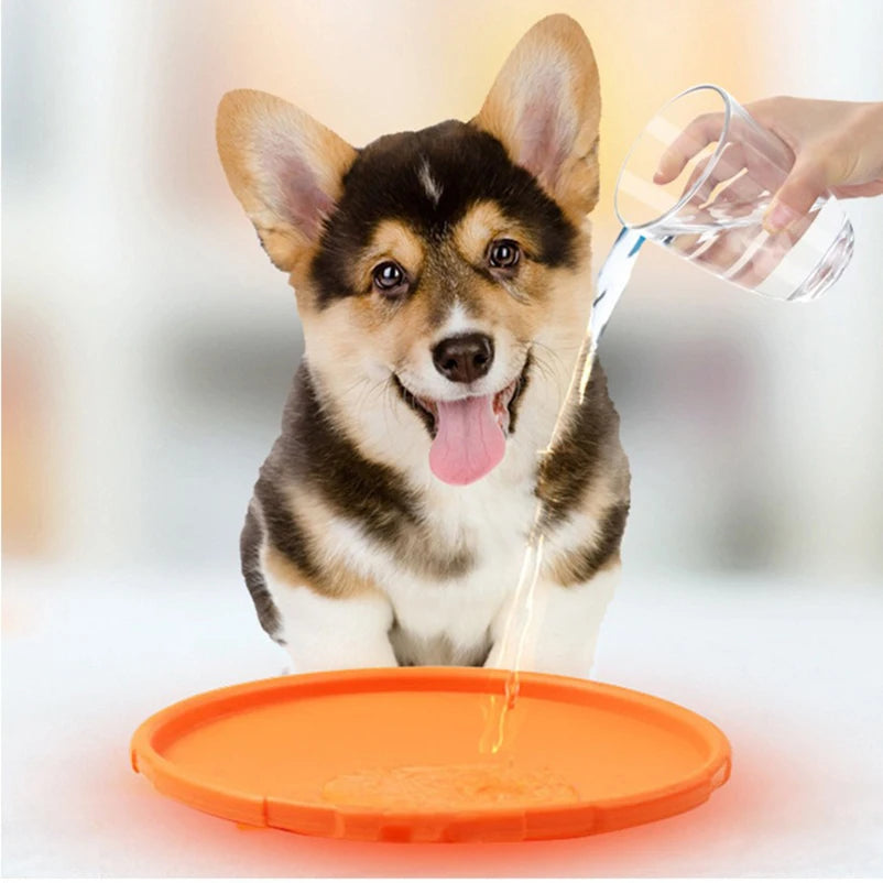 Silicone Flying Saucer Funny Dog Cat Toy Dog Game Flying Discs Resistant Chew Puppy Training Interactive Pet Supplies