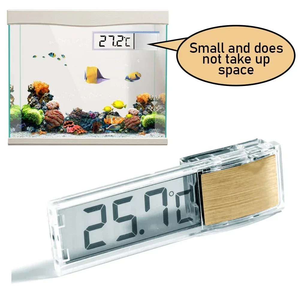 1pcs Aquarium Thermometer Electronic LCD Digital Fish Tank Temperature Measurement Fish Tank Temp Meter Aquarium Accessories
