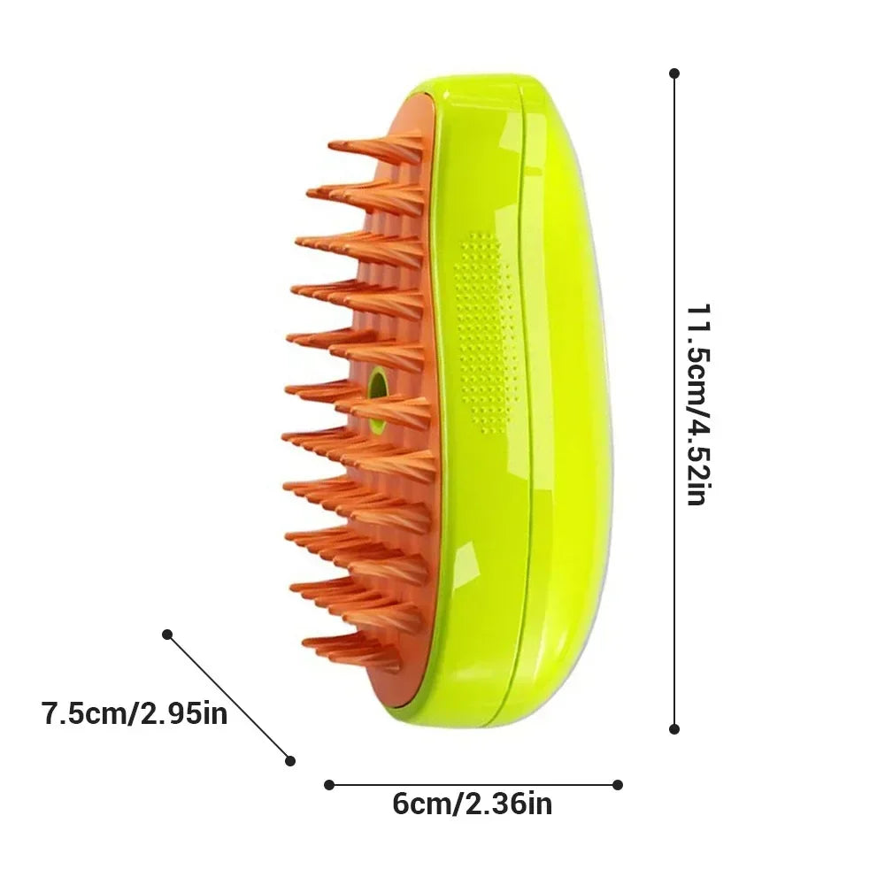 Steam Brush for Cats Soft Electric Water Jet Pet Comb Silicone Hair Remover Dog Brush Pet Grooming Supplies Products Home