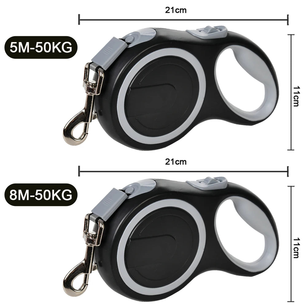 Long Strong Pet Leash For Large Dogs Durable Nylon Retractable Big Dog Walking Leash Leads Automatic Extending Dog Leash Rope