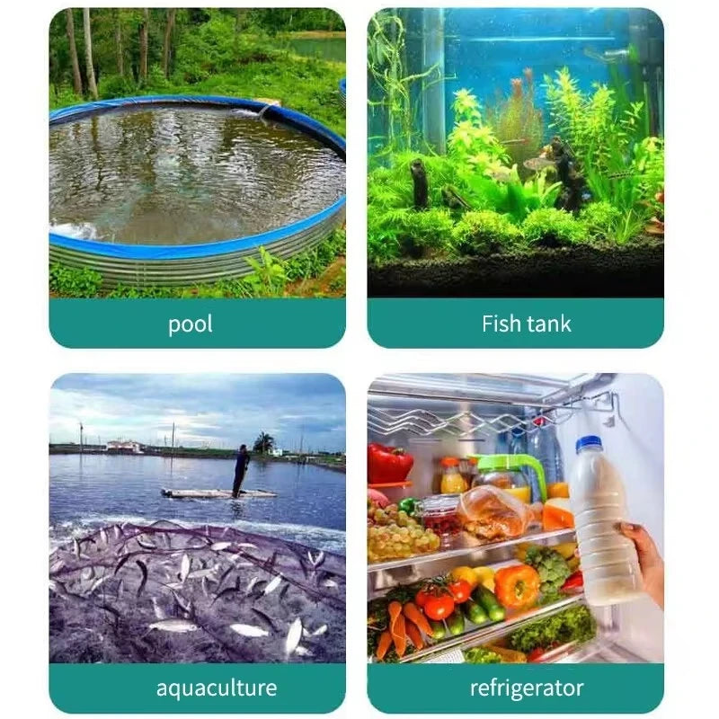2/4pcs Fish Tank Thermometer with Suction Cup Temperature Sensor LCD Digital Aquarium Water Temp Detector Aquatic Tool