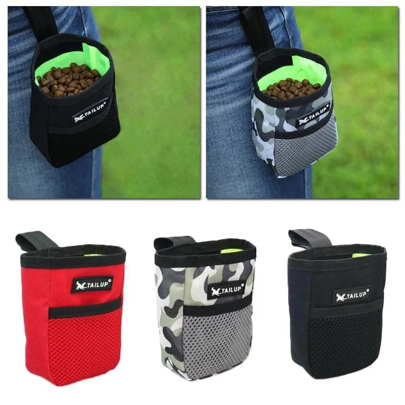 Pet Dog Puppy Training Treat Snack Bait Pet Feed Pocket Pouch Obedience Agility Pouch Food Bag Pocket Snack Reward Waist Bag
