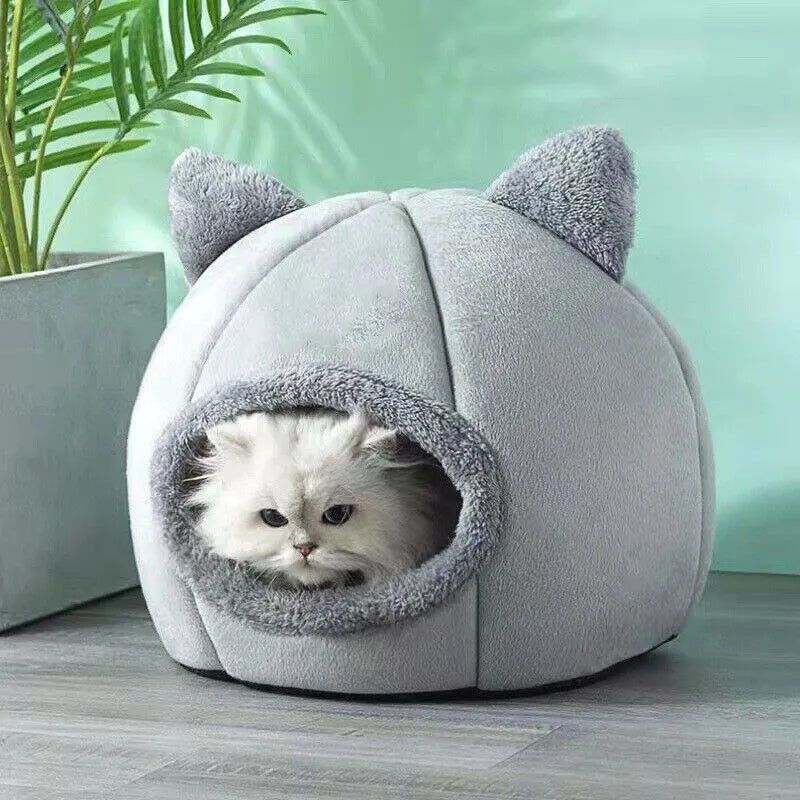 New Deep Sleep Comfort In Winter Cat Bed Iittle Mat Basket Small Dog House Products Pets Tent Cozy Cave Nest Indoor Cama Gato