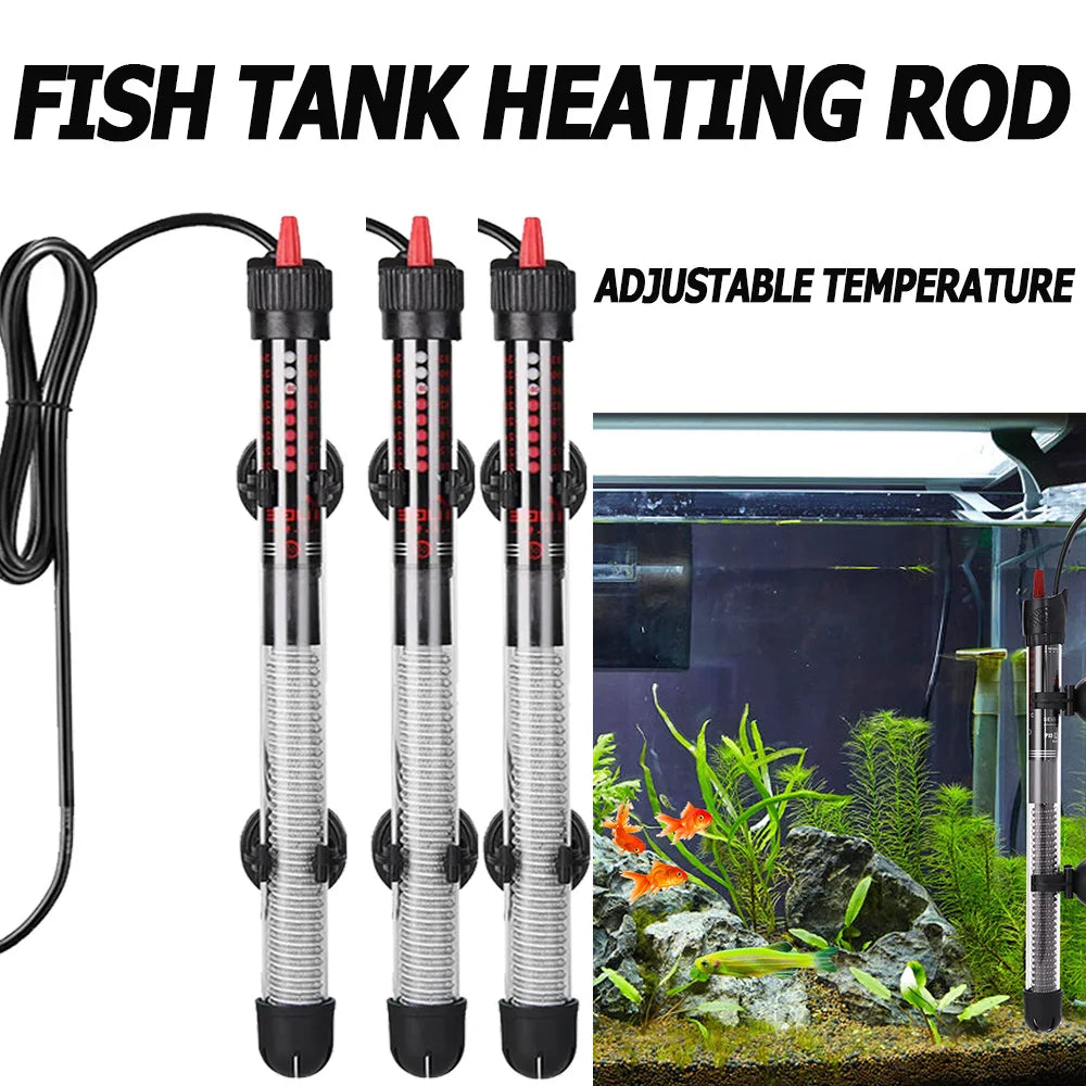 Adjustable Submersible Heating Rod Adjustable Thermostat Aquarium Heating Rod Temperature Precise Control -Efficiency