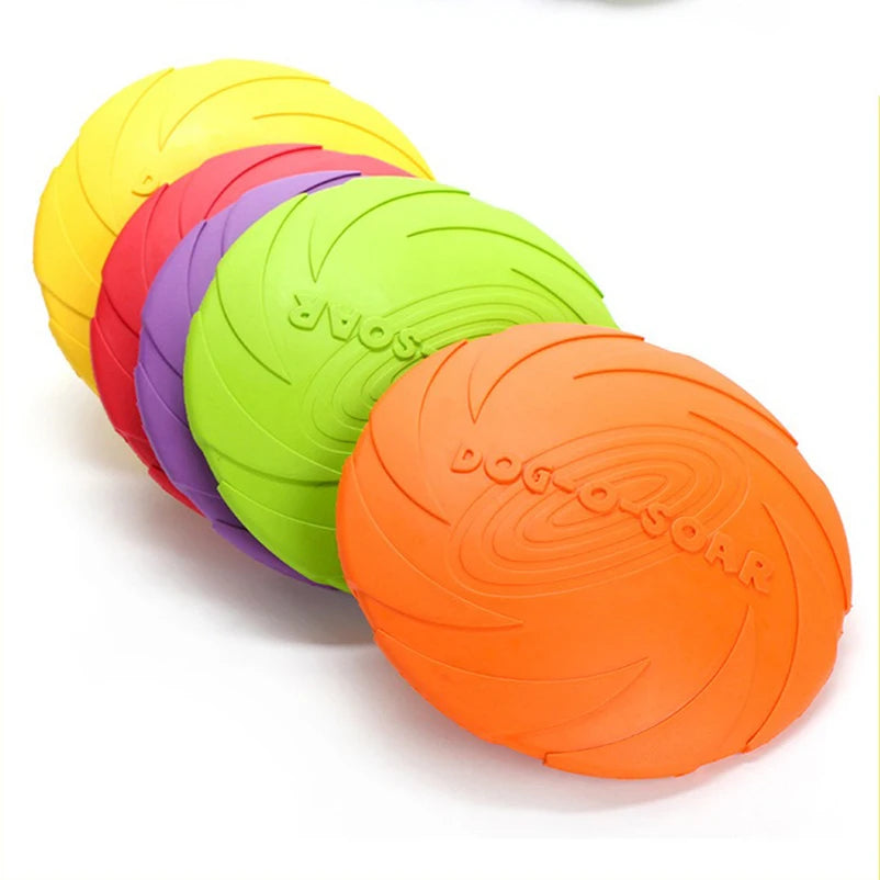 Silicone Flying Saucer Funny Dog Cat Toy Dog Game Flying Discs Resistant Chew Puppy Training Interactive Pet Supplies