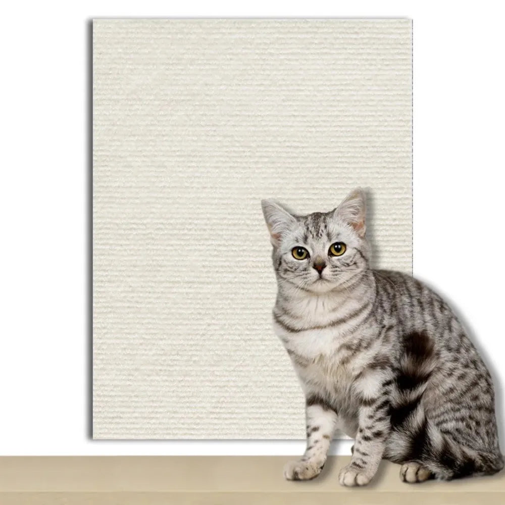Trimmable Cat Scratching Mat Self-Adhesive Carpet Mat Pad Anti Cat Scratcher Furniture Couch Corner Indoor Sofa Wall Protector