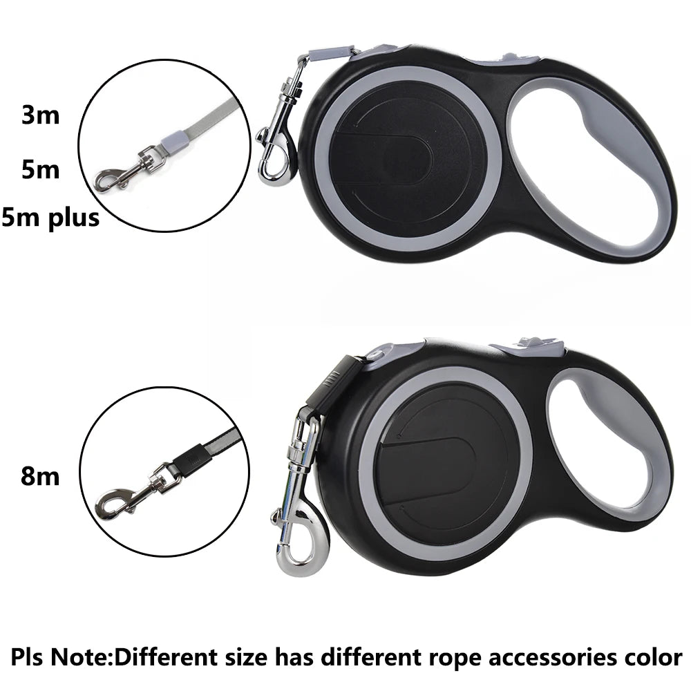 Long Strong Pet Leash For Large Dogs Durable Nylon Retractable Big Dog Walking Leash Leads Automatic Extending Dog Leash Rope