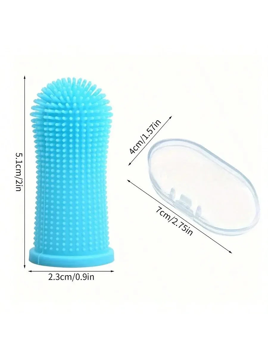 Dog Super Soft pet Finger Toothbrush Teeth Cleaning Breath Care Nontoxic Silicone Tooth Brush Cat dog toothbrush pet products