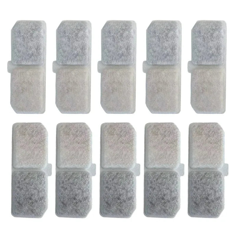 Replacement Filters Cat Water Fountain Filters Element for Stainless Steel Cat Water Fountain Activated Carbon Sponges Filters