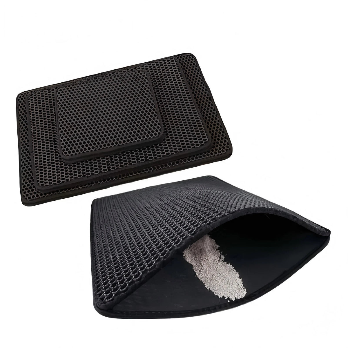 Cat Litter Mat With Gift Double Layer Waterproof Pet Litter Box Mat Non-slip Sand Cat Pad Washable Bed Mat Clean Pad Products