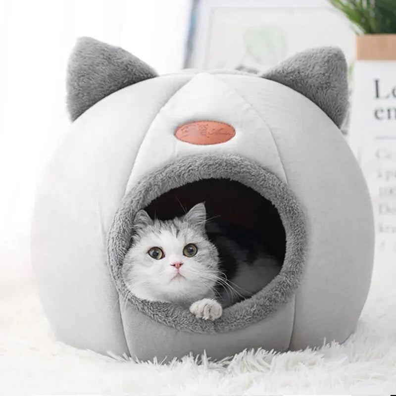 New Deep Sleep Comfort In Winter Cat Bed Iittle Mat Basket Small Dog House Products Pets Tent Cozy Cave Nest Indoor Cama Gato