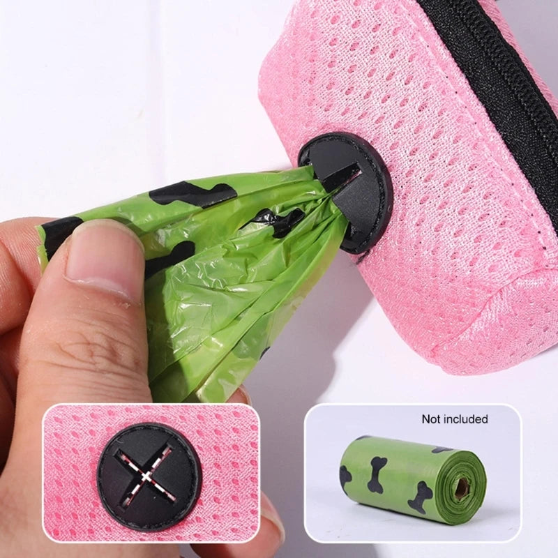 Dog Poop Bag Dispenser Hangingable Dog Poop Bag Holder Poo Bags Dispenser for Dogs Walking Garbage Bags Dispensers Pet Supplies