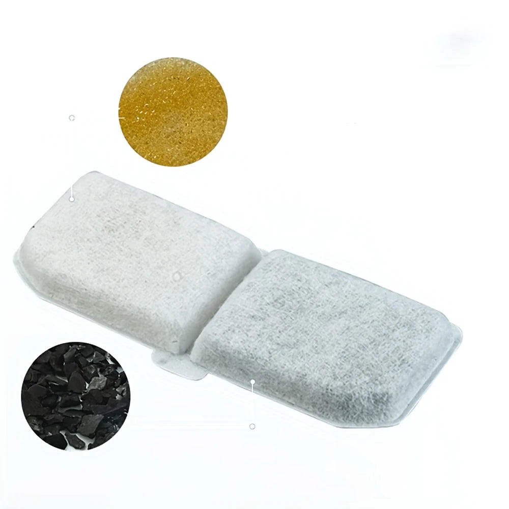 Replacement Filters Cat Water Fountain Filters Element for Stainless Steel Cat Water Fountain Activated Carbon Sponges Filters