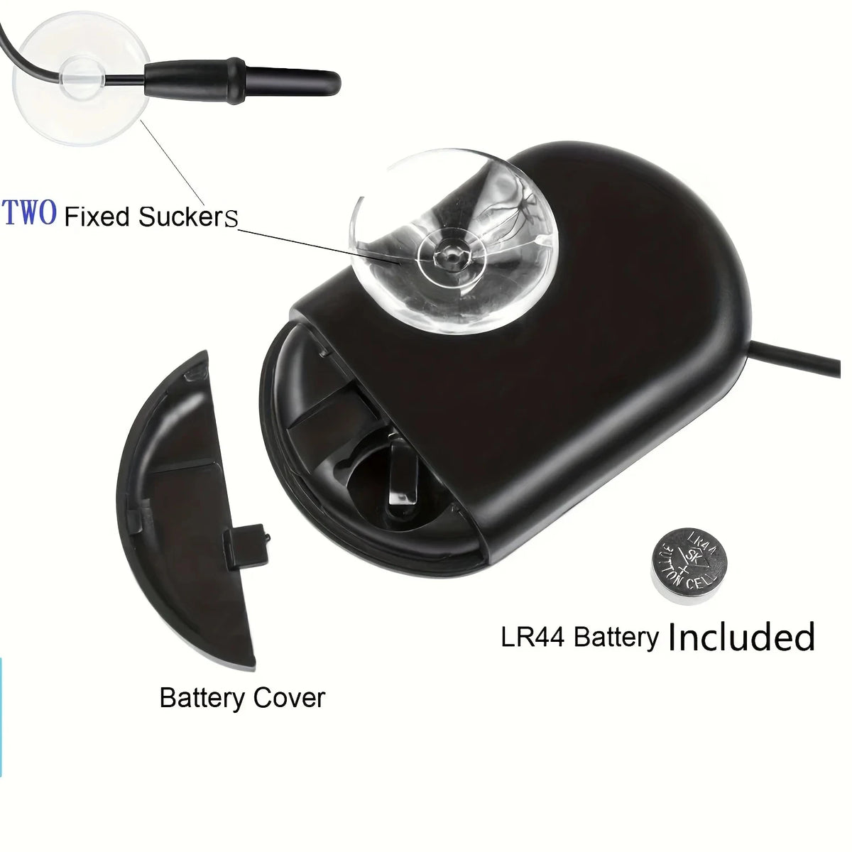2/4pcs Fish Tank Thermometer with Suction Cup Temperature Sensor LCD Digital Aquarium Water Temp Detector Aquatic Tool