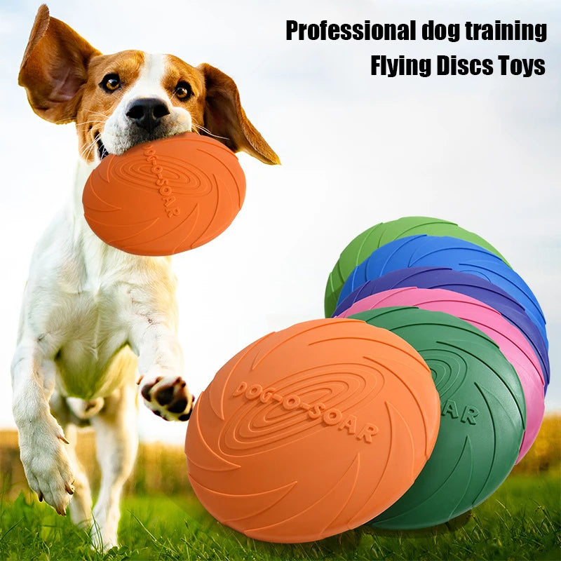 Silicone Flying Saucer Funny Dog Cat Toy Dog Game Flying Discs Resistant Chew Puppy Training Interactive Pet Supplies