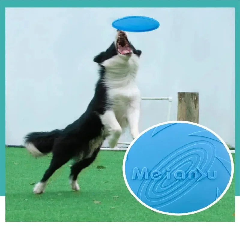 Silicone Flying Saucer Funny Dog Cat Toy Dog Game Flying Discs Resistant Chew Puppy Training Interactive Pet Supplies